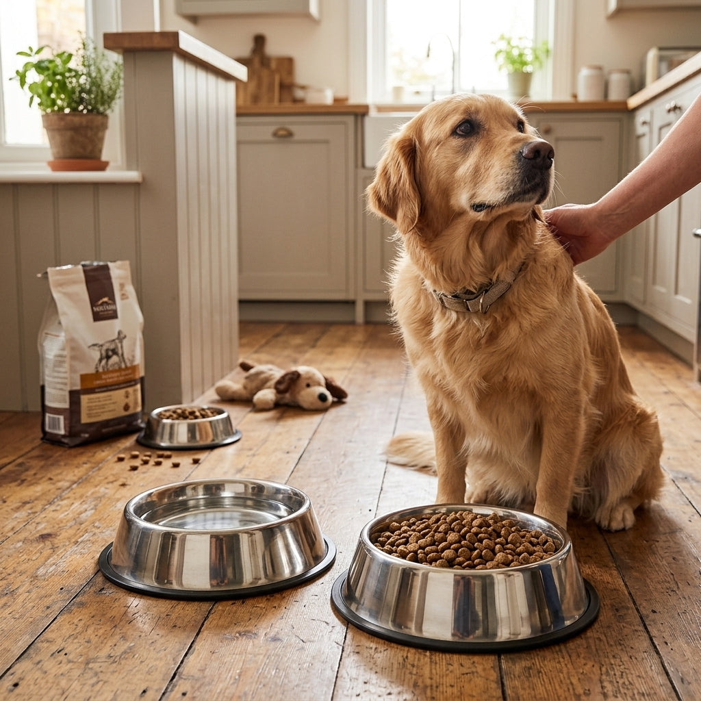 Classic Stainless Steel Pet Bowl lifestyle