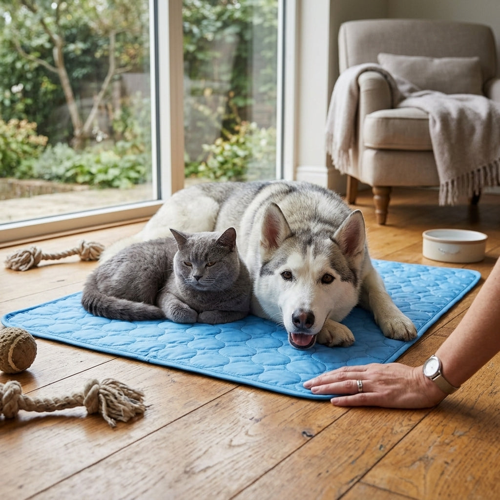 Dog Summer Cooling Mat Pad lifestyle