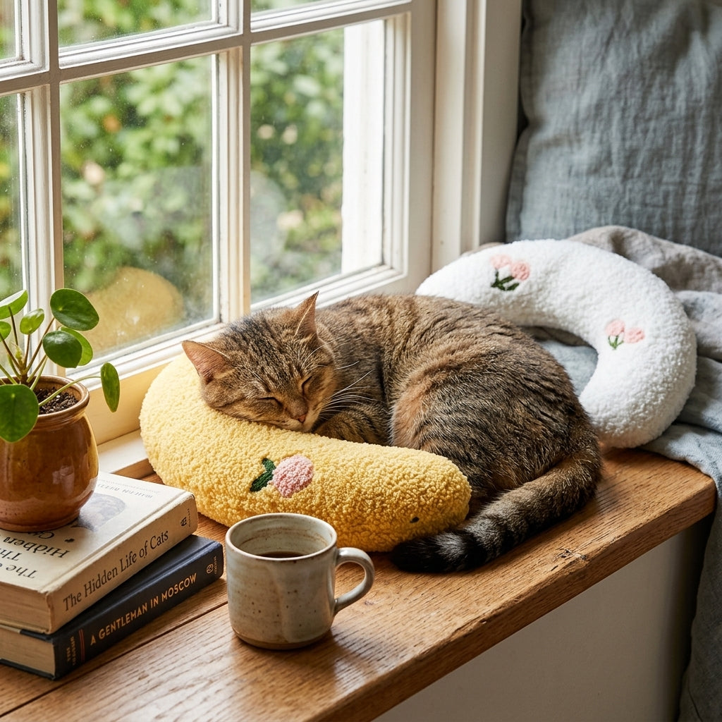 U-Shape Pet Sleeping Neck Pillow lifestyle