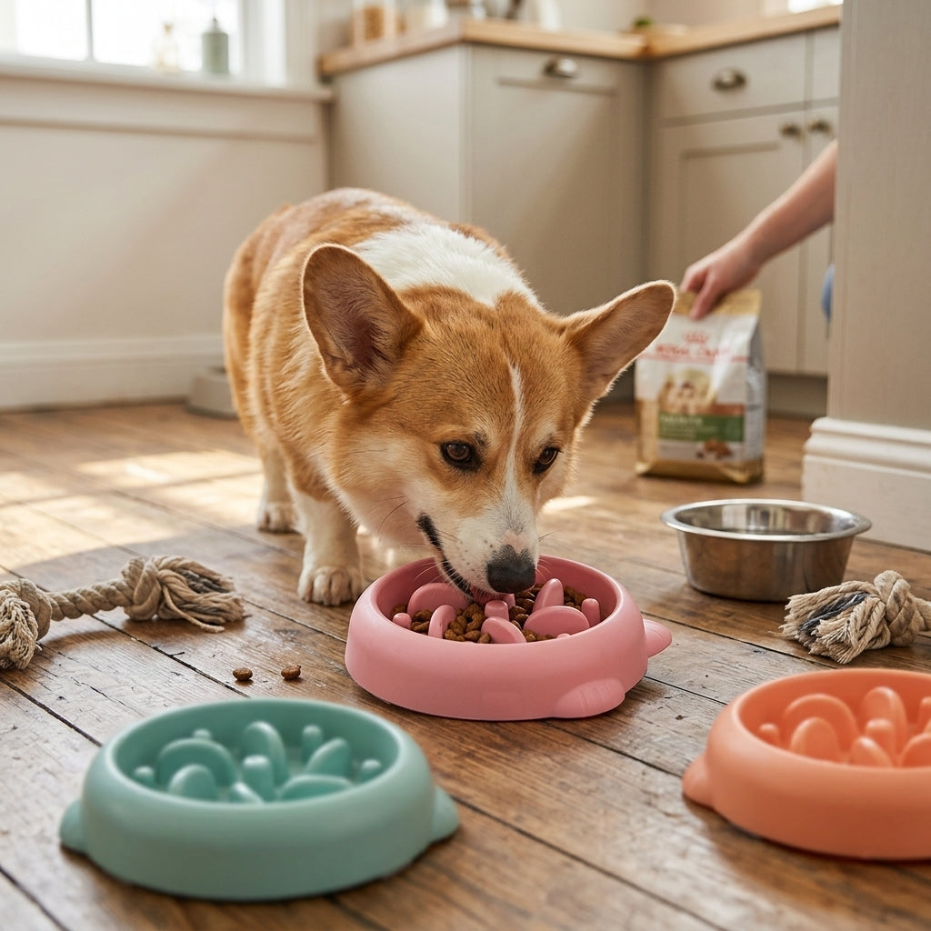 Slow Feeder Anti-Choke Pet Bowl lifestyle