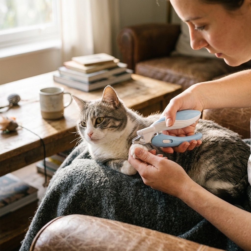 LED Electric Pet Nail Grinder lifestyle
