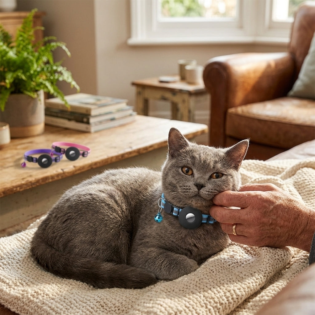 Reflective Dog AirTag Collar lifestyle
