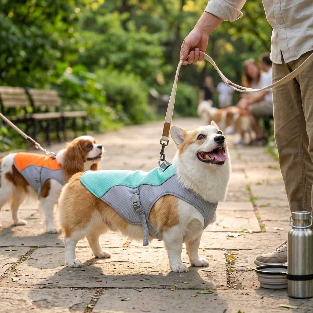 Summer Cooling Dog Vest Jacket lifestyle