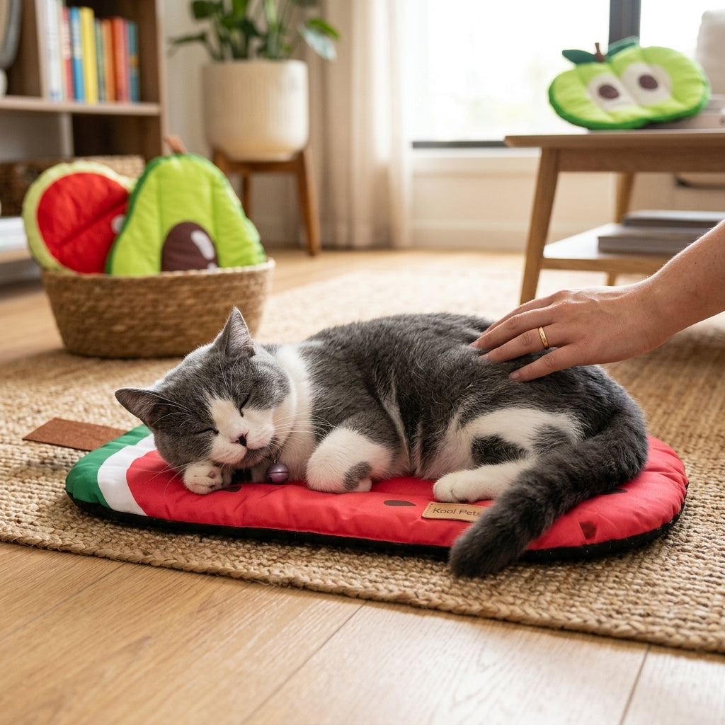 Dog & Cat Ice Silk Cooling Mat lifestyle