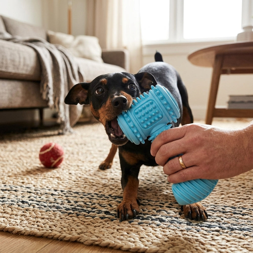 TPR Dog Dental Chew Toy lifestyle